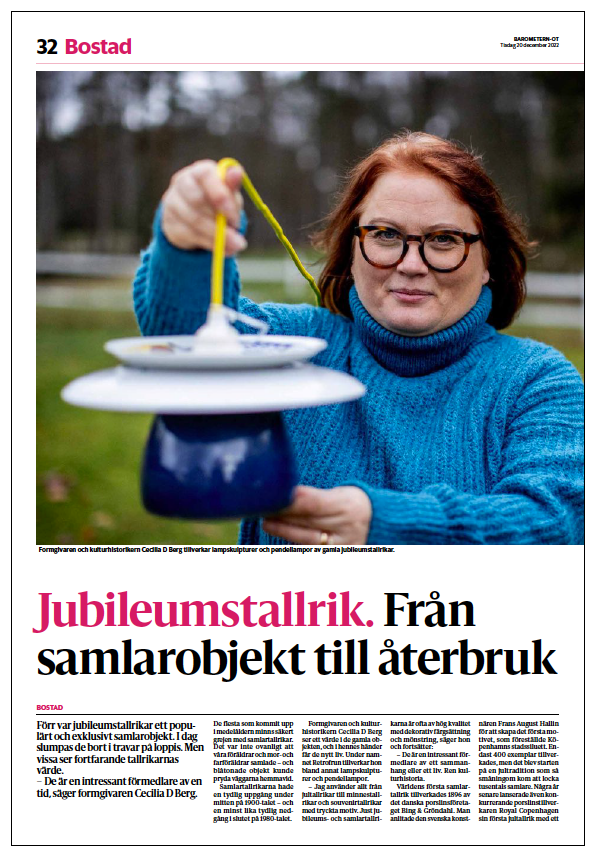 Retrofrun om jubileumstallrikar - från samlarobjekt till unikt återbruk