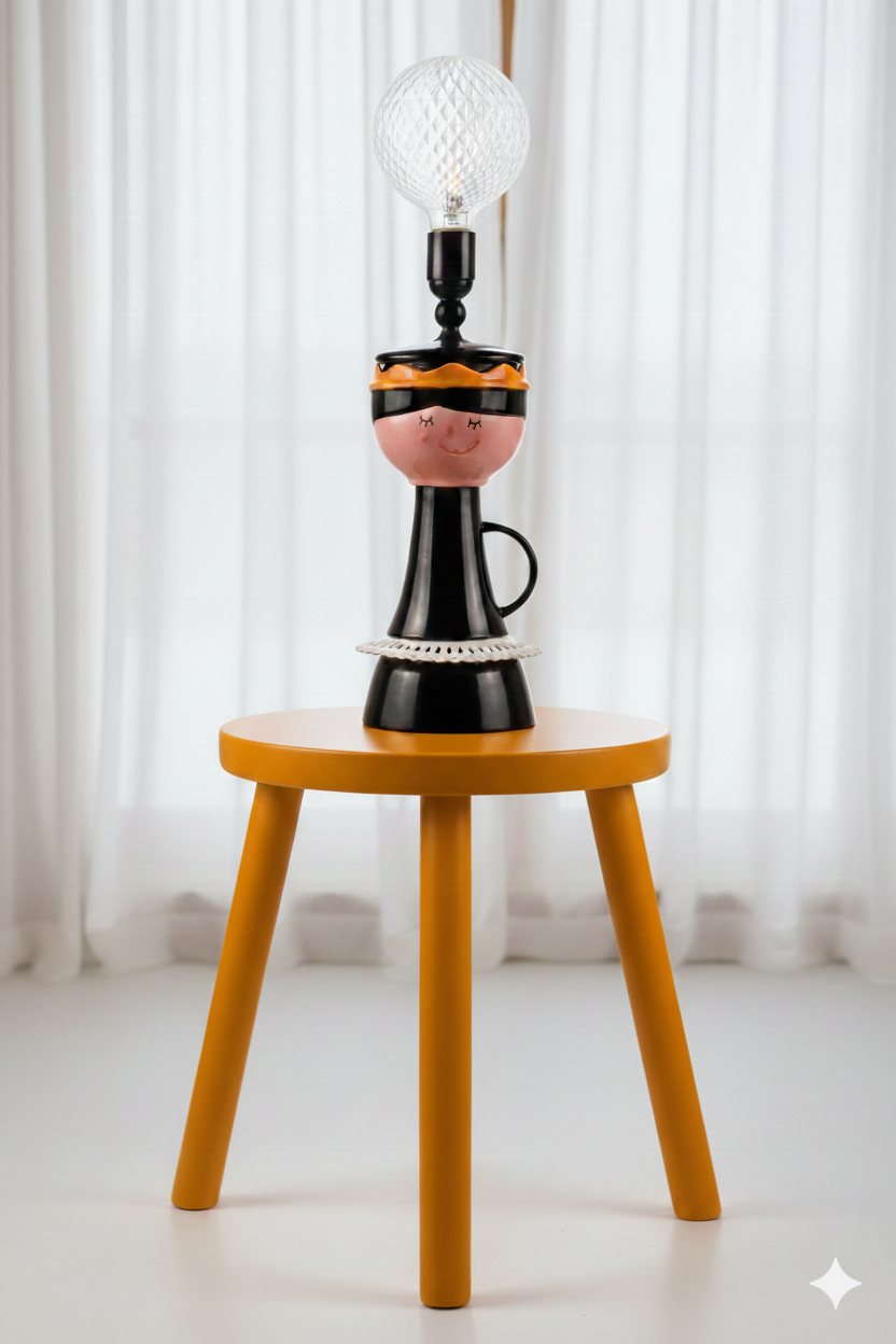 Queens´Gambit lampskulptur