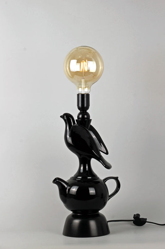 Lampskulptur "Black Bird"