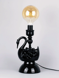 Lampskulptur "Cygne Noir" - Black Swan
